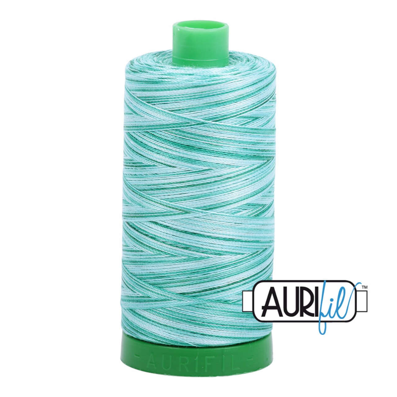 Creme de Menthe - Variegated (4662) | 40wt Large Spool (1000M / 1094Y) | Aurifil Thread